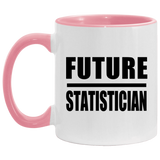 Future Statistician - 11oz Accent Mug Pink