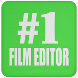 Number One #1 Film Editor - Drink Coaster