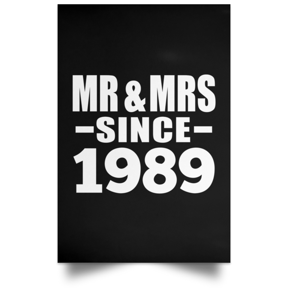 35th Anniversary Mr & Mrs Since 1989 - Poster Portrait