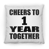 1st Anniversary Cheers To 1 Year Together - Throw Pillow