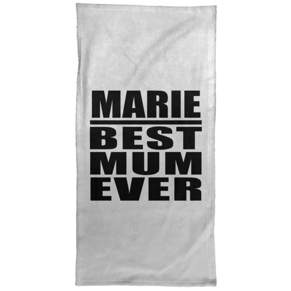 Marie Best Mum Ever - Hand Towel