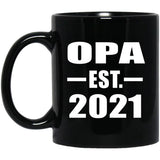 Opa Established EST. 2021 - 11oz Coffee Mug Black