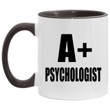 A+ Psychologist - 11oz Accent Mug Black