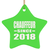 Chauffeur Since 2018 - Star Ornament