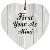 First Year As Mimi - Heart Ornament F