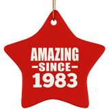 41st Birthday Amazing Since 1983 - Star Ornament