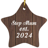 Step Mum Established Est. 2024 - Star Ornament D