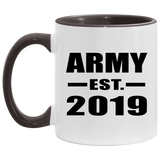 Army Established EST. 2019 - 11oz Accent Mug Black