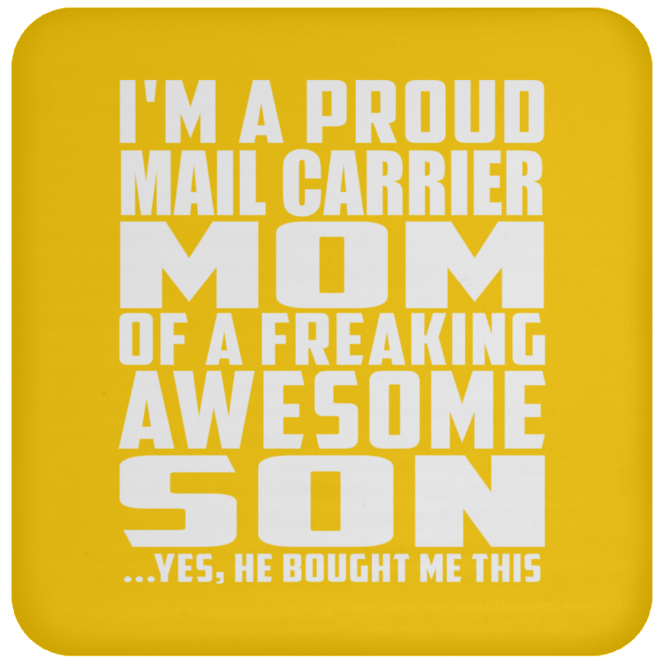 Proud Mail Carrier Mom Of Awesome Son - Drink Coaster