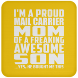 Proud Mail Carrier Mom Of Awesome Son - Drink Coaster