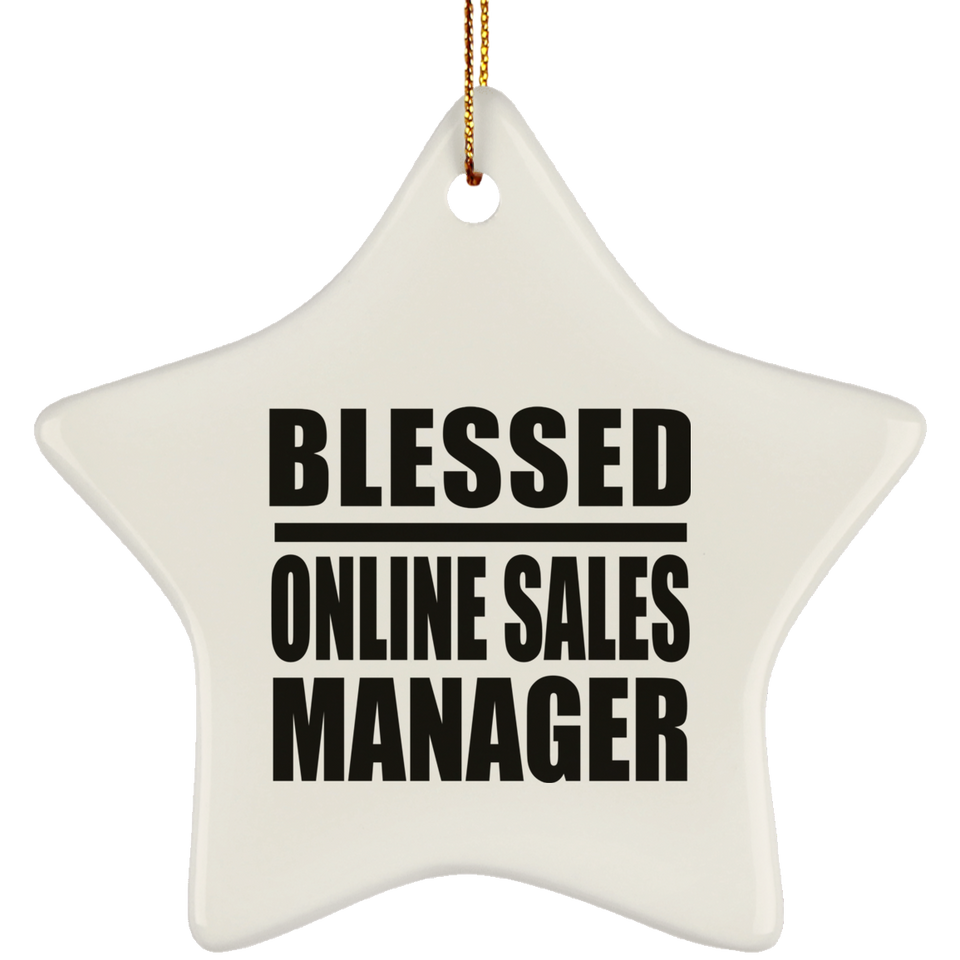 Blessed Online Sales Manager - Star Ornament