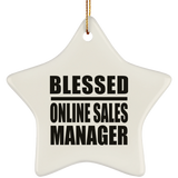 Blessed Online Sales Manager - Star Ornament