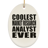 Coolest Market Research Analyst Ever - Oval Ornament