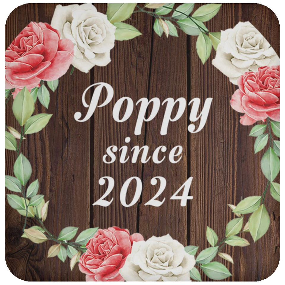 Poppy Since 2024 - Drink Coaster A