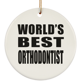 World's Best Orthodontist - Circle Ornament