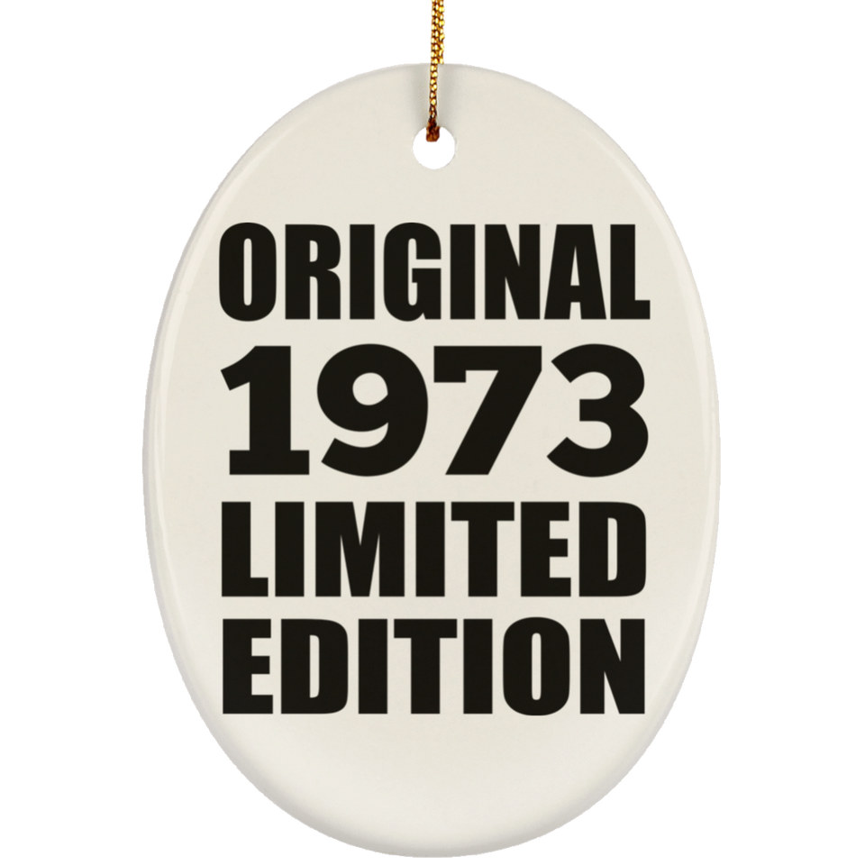 51st Birthday Original 1973 Limited Edition - Oval Ornament