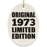 51st Birthday Original 1973 Limited Edition - Oval Ornament