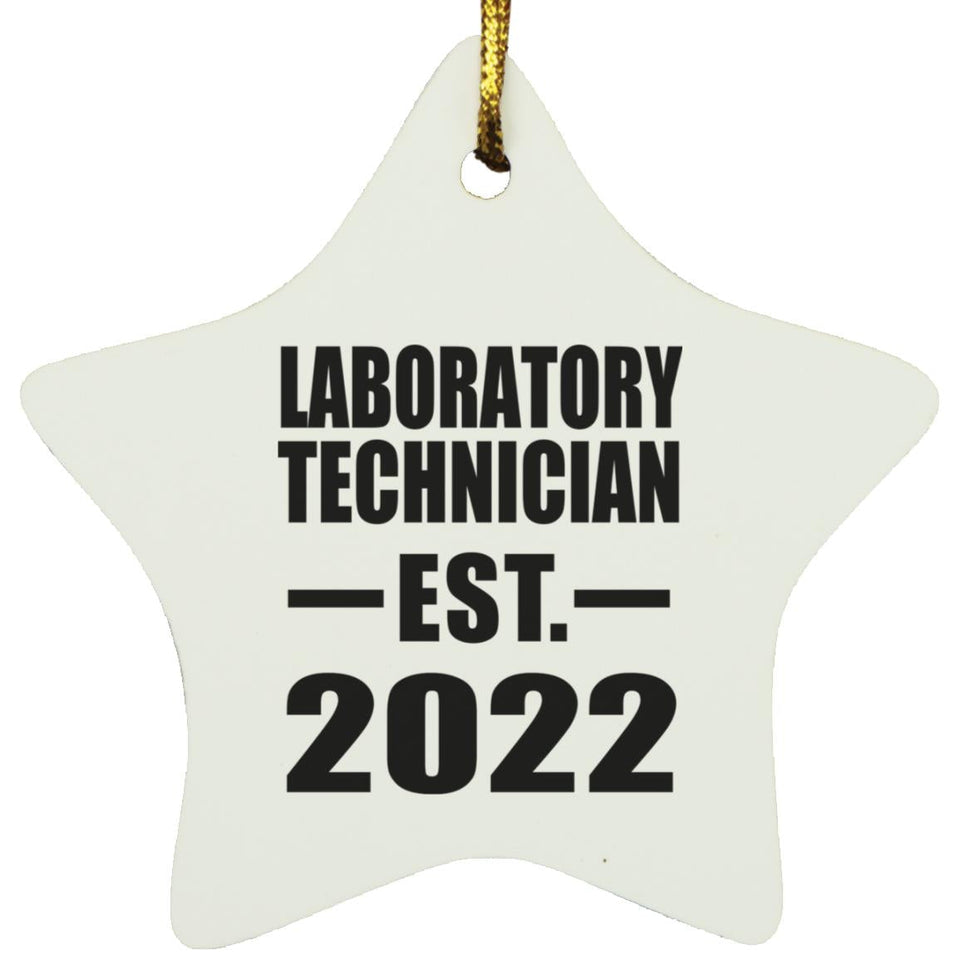 Laboratory Technician Established EST. 2022 - Star Ornament