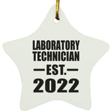 Laboratory Technician Established EST. 2022 - Star Ornament