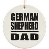 German Shepherd Dad - Circle Ornament