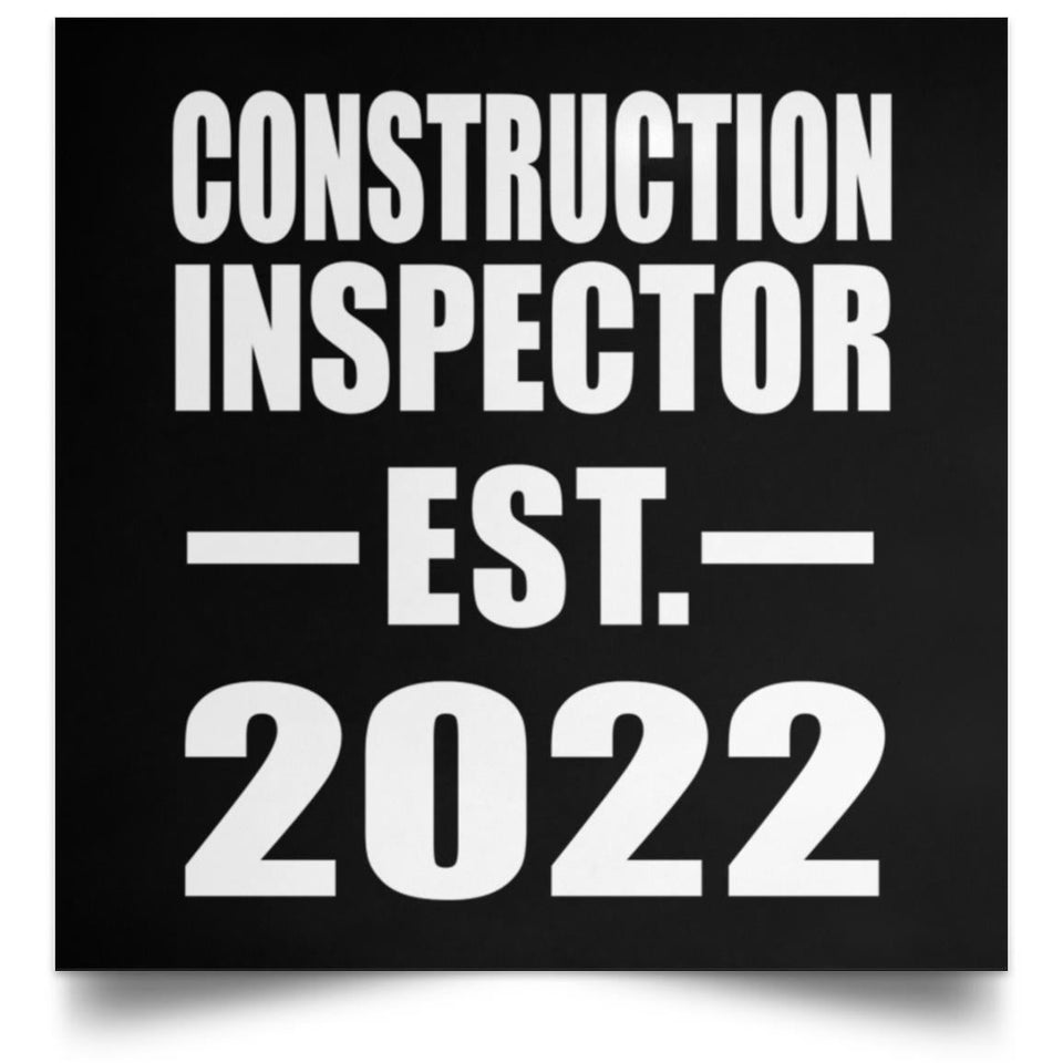 Construction Inspector Established EST. 2022 - Poster Square