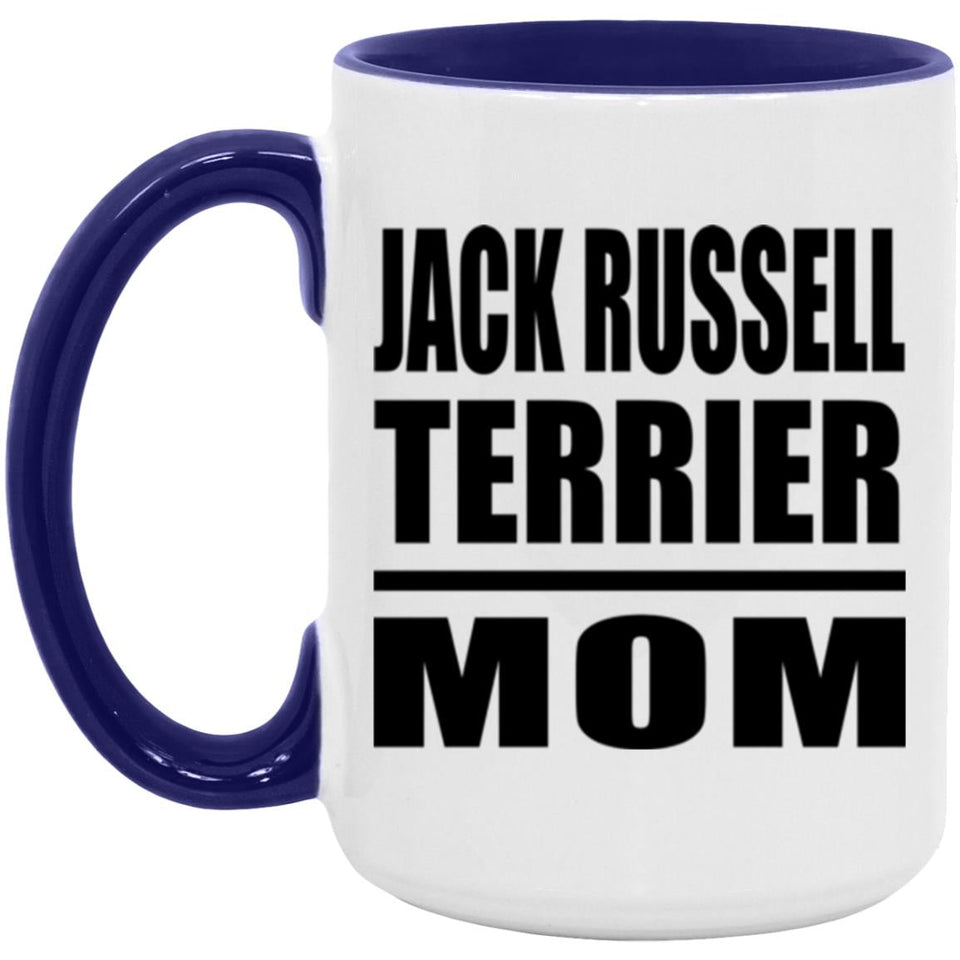 Jack Russell Terrier Mom - 15oz Accent Mug Purple