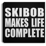 Skibob Makes Life Complete - Canvas Square