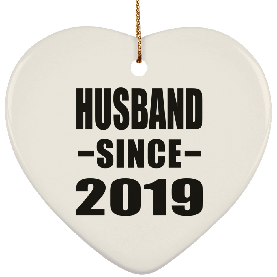 Husband Since 2019 - Heart Ornament