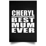Cheryl Best Mum Ever - Poster Portrait