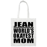Jean World's Okayest Mom - Tote Bag White