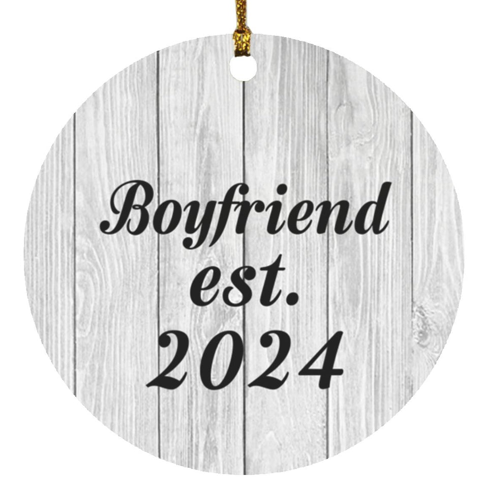 Boyfriend Established Est. 2024 - Circle Ornament F
