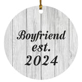 Boyfriend Established Est. 2024 - Circle Ornament F
