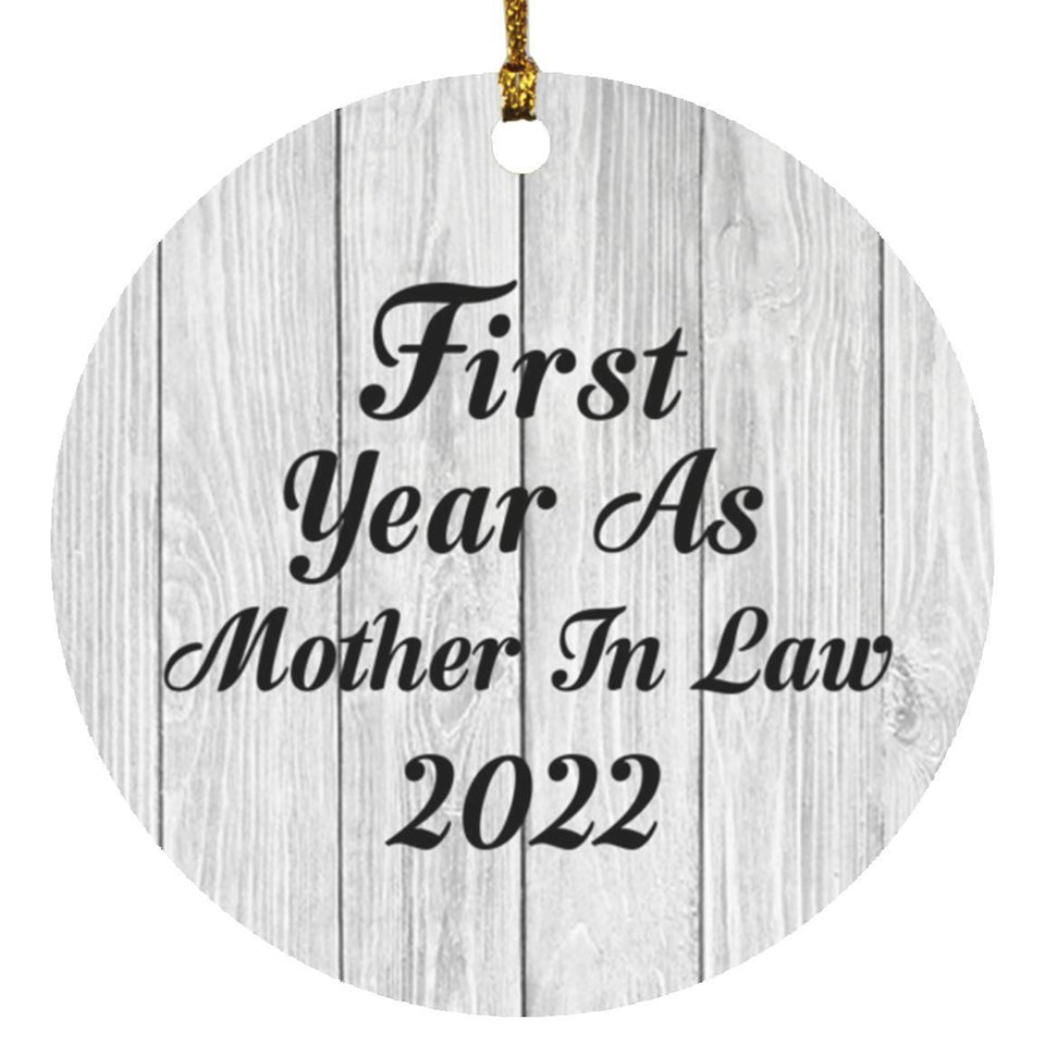 First Year As Mother In Law 2022 - Circle Ornament F