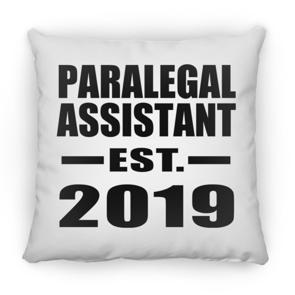 Paralegal Assistant Established EST. 2019 - Throw Pillow