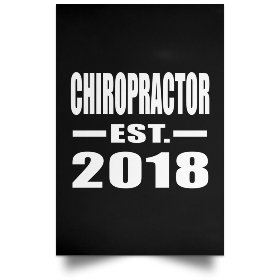 Chiropractor Established EST. 2018 - Poster Portrait