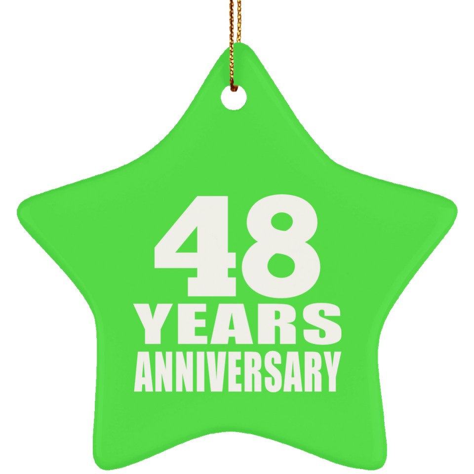 48th Anniversary 48 Years - Star Ornament