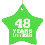 48th Anniversary 48 Years - Star Ornament