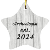 Archeologist Established Est. 2024 - Star Ornament F