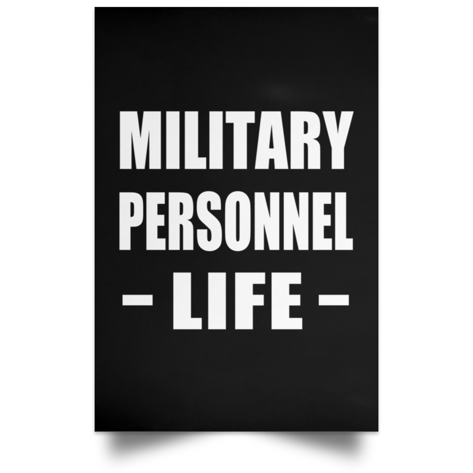 Military Personnel Life - Poster Portrait
