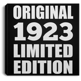 101st Birthday Original 1923 Limited Edition - Canvas Square