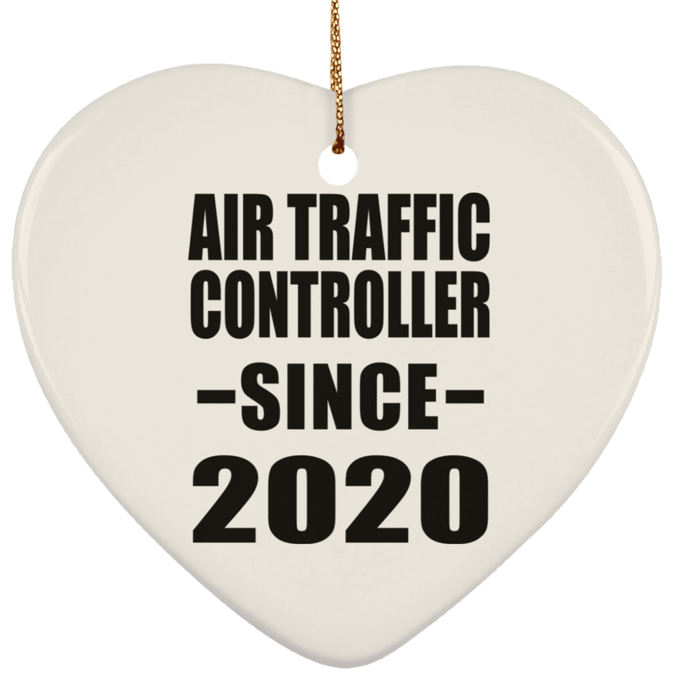 Air Traffic Controller Since 2020 - Heart Ornament