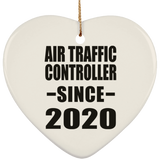 Air Traffic Controller Since 2020 - Heart Ornament