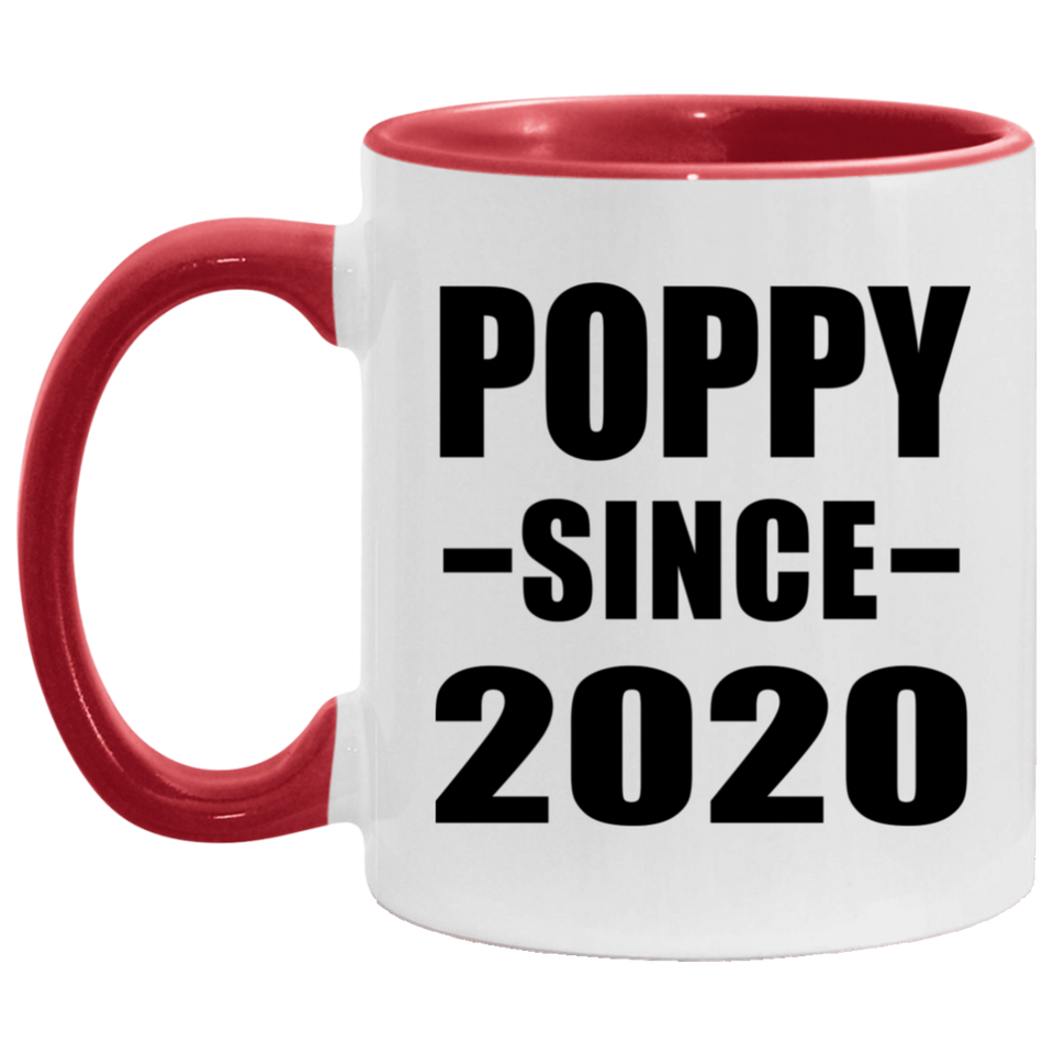 Poppy Since 2020 - 11oz Accent Mug Red