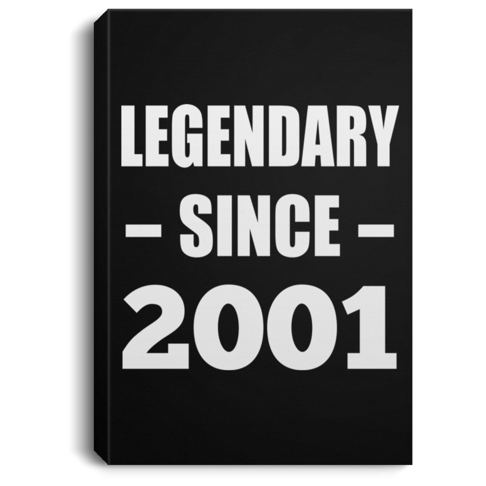 23rd Birthday Legendary Since 2001 - Canvas Portrait