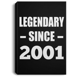 23rd Birthday Legendary Since 2001 - Canvas Portrait