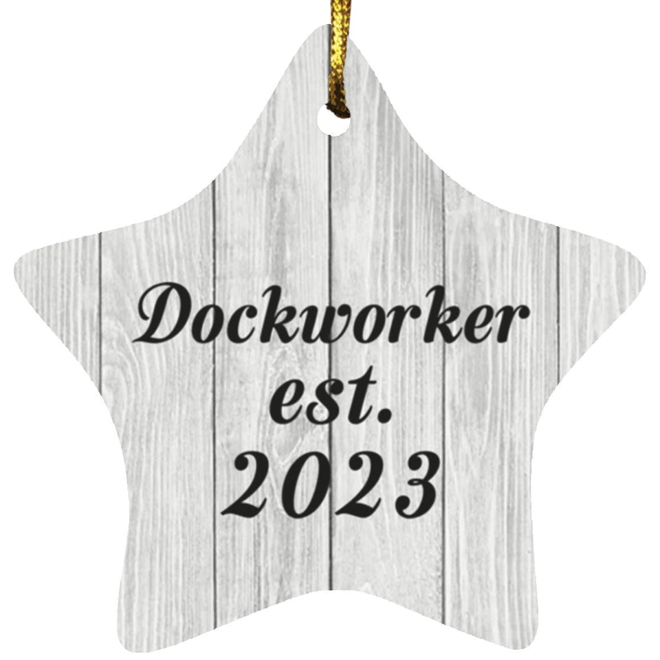 Dockworker Established Est. 2023 - Star Ornament F