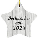 Dockworker Established Est. 2023 - Star Ornament F