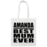 Amanda Best Mum Ever - Tote Bag White