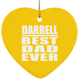 Darrell Best Dad Ever - Heart Ornament
