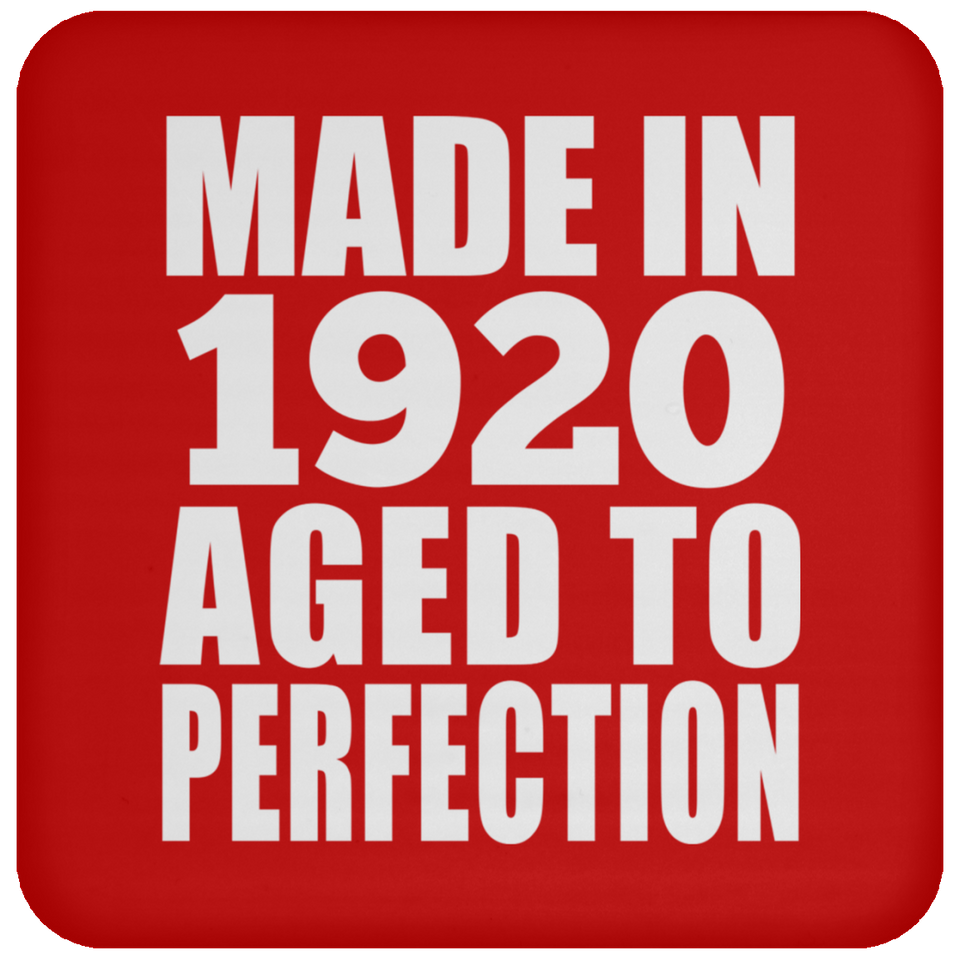 104th Birthday Made In 1920 Aged to Perfection - Drink Coaster